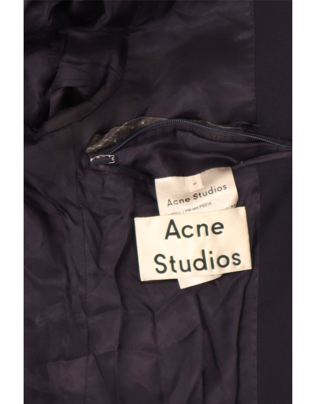 Jachetă pentru bărbați Acne Studios cu 2 nasturi IT 48 Medium Bleumarin Clasic