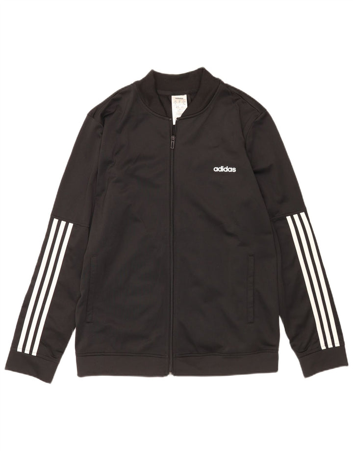 Jachetă de top pentru trening Adidas pentru femei UK 20/22 XL Poliester negru