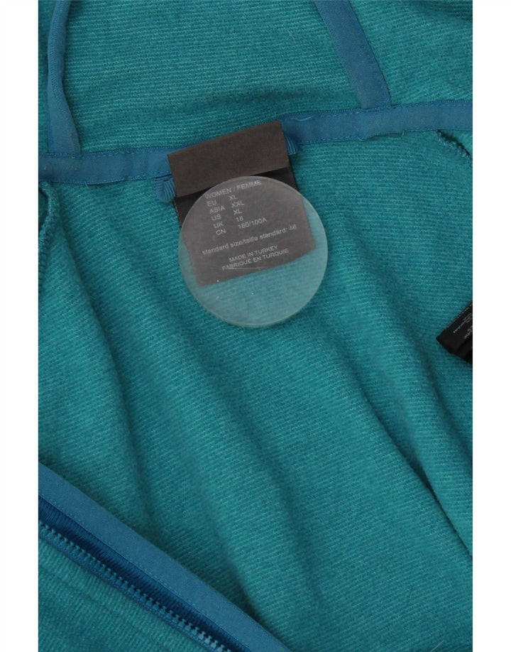 Jack Wolfskin Jachetă de trening cu glugă pentru femei UK 18 XL Poliester albastru