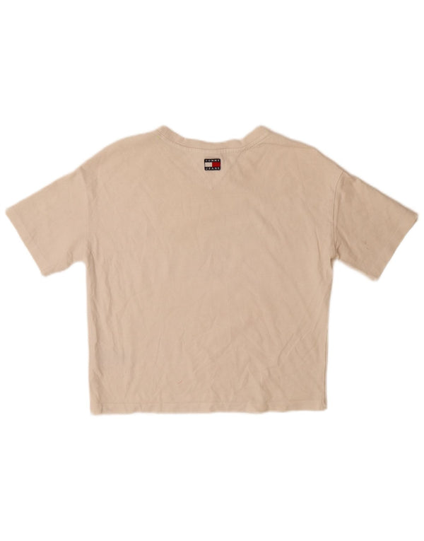 Tricou grafic supradimensionat pentru bărbați Tommy Hilfiger Top XS Bumbac alb