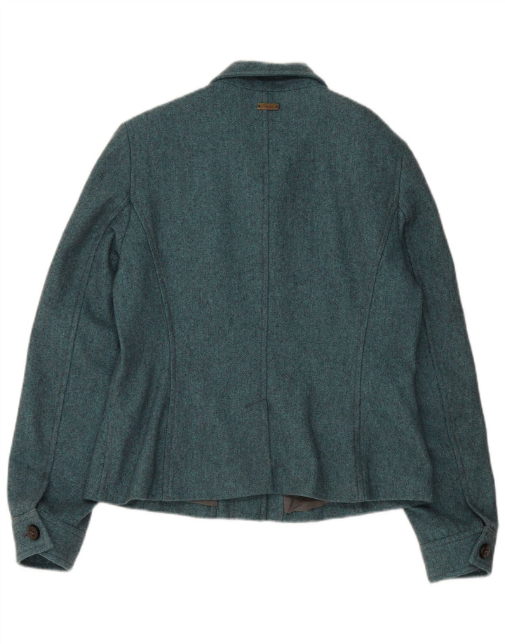 Jachetă pentru femei Marlboro Classics UK 12 Lână albastră medie