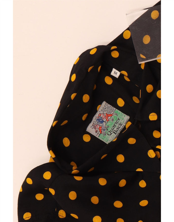 Cămașă cu mânecă scurtă pentru bărbați VINTAGE Medium Black Spotted