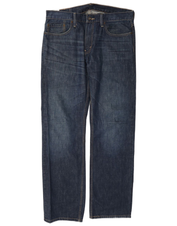 Blugi drepti pentru bărbați Levi's 514 W34 L32 Bumbac bleumarin
