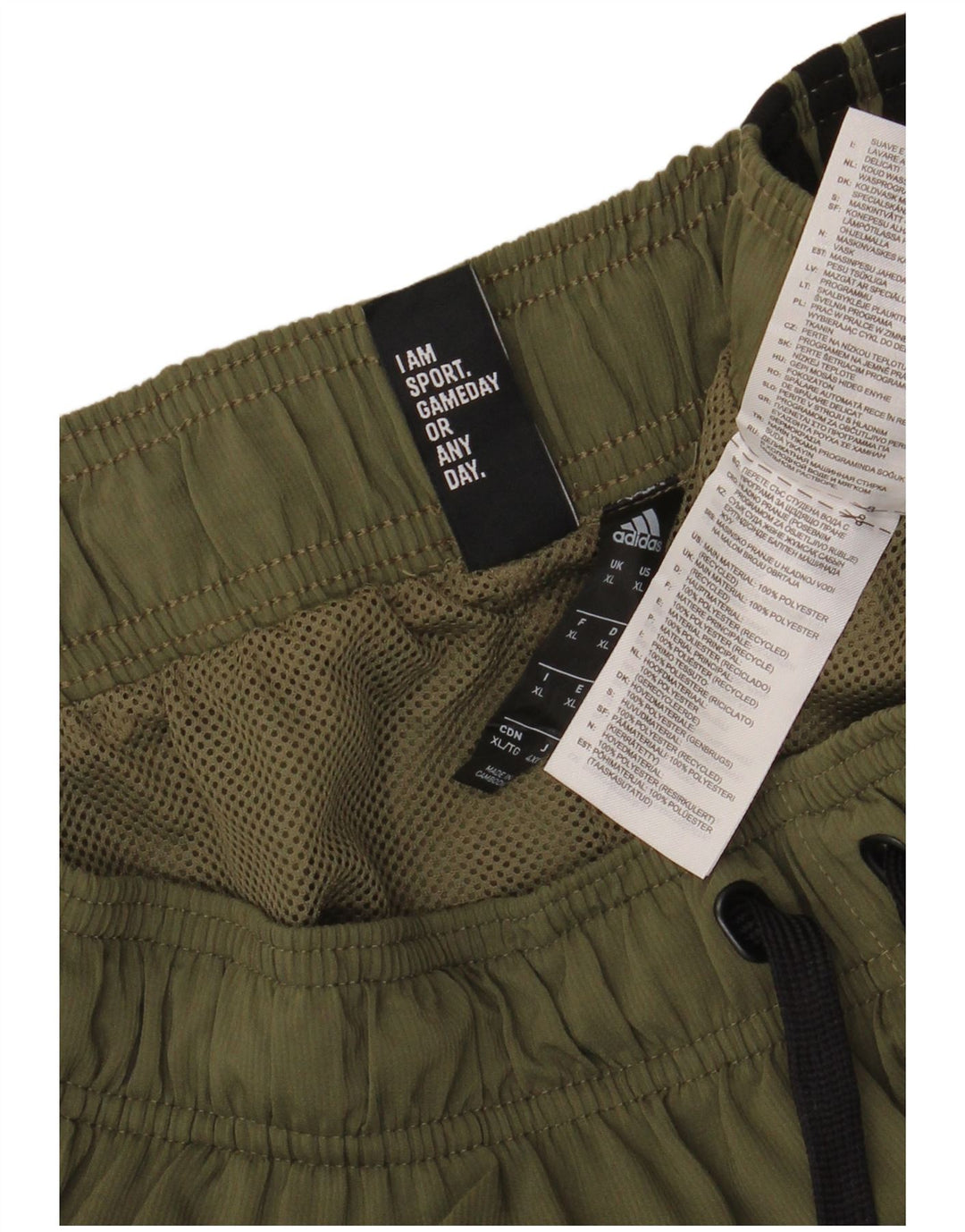 Pantaloni de trening pentru bărbați Adidas Pantaloni de jogging XL Kaki Poliester