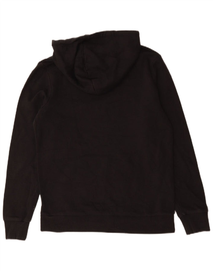 Jack & Jones Pulover cu glugă grafic pentru bărbați, bumbac mediu negru