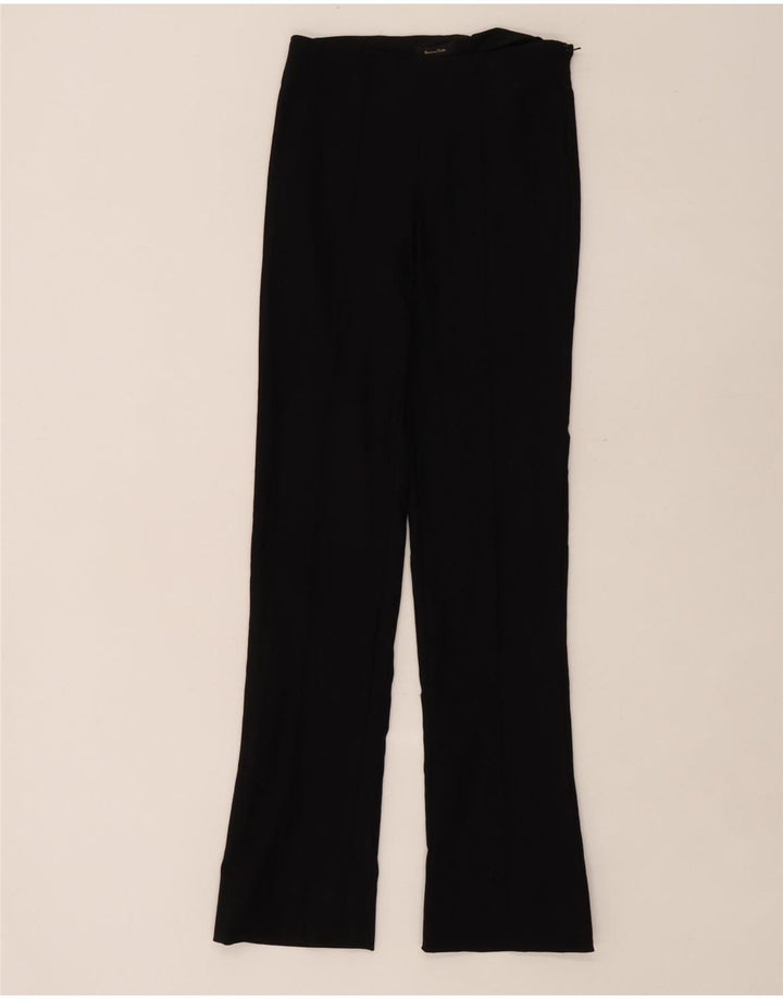 Massimo Dutti Pantaloni Bootcut pentru femei EU 34 2XS W26 L30 Viscoza neagra