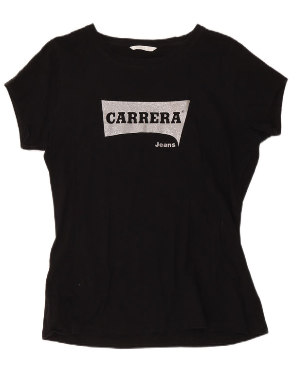 Tricou grafic Carrera pentru femei Top UK 18 XL Negru