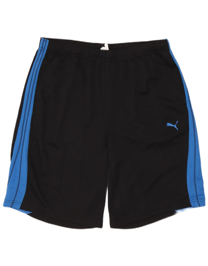 Pantaloni scurți sport PUMA pentru bărbați, mari, negru, poliester color bloc