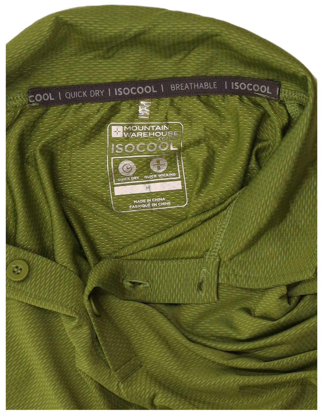 Tricou polo pentru bărbați Mountain Warehouse, verde mediu