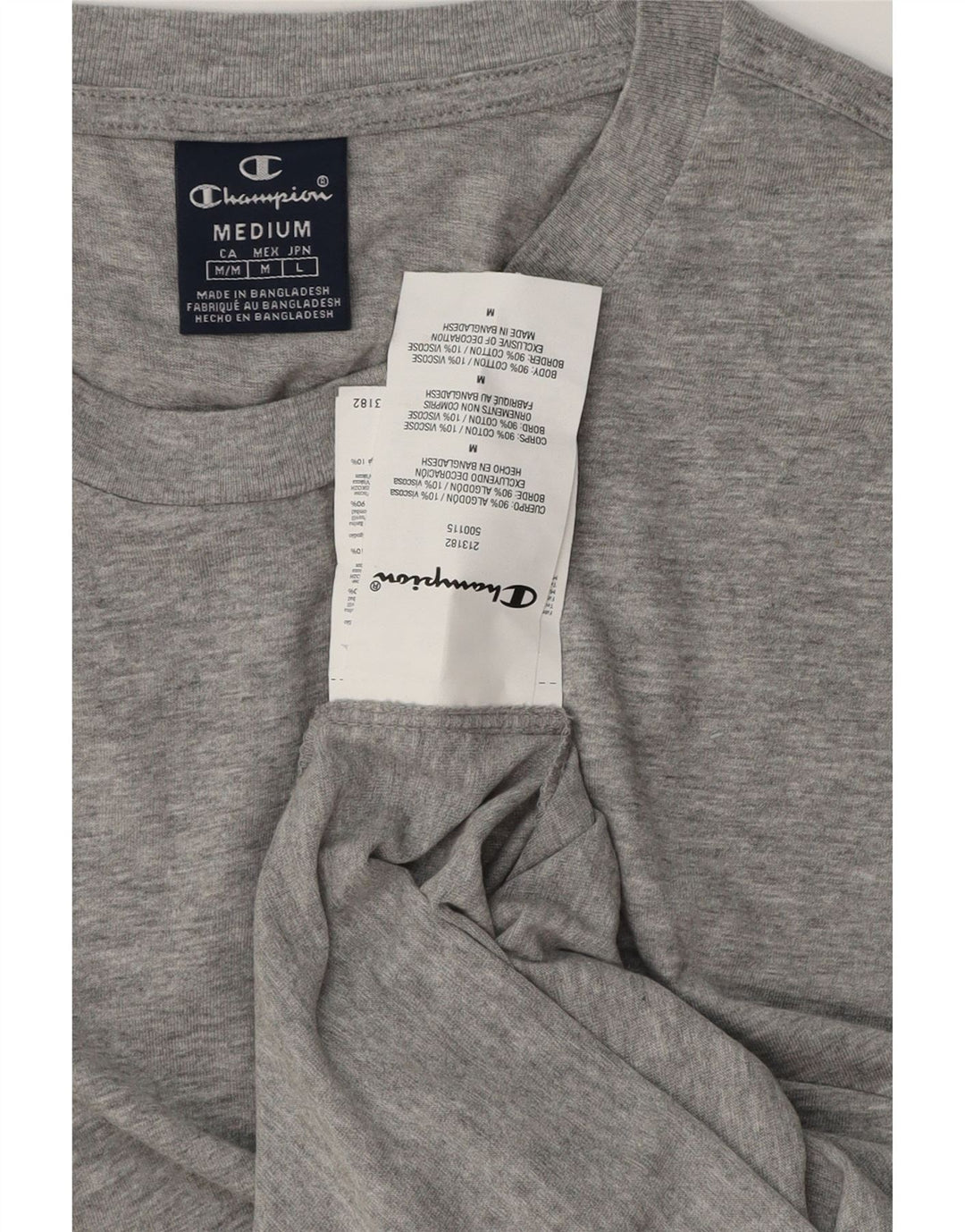 Tricou Bărbați CHAMPION Top Mediu Gri Pete Bumbac