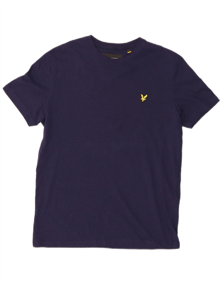 Tricou pentru bărbați Lyle & Scott Top mic din bumbac bleumarin