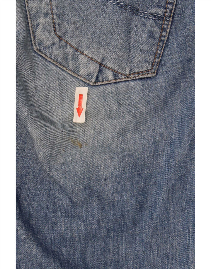 Pantaloni scurți Lee pentru femei Chazey Cargo din denim W27 Small Blue Bumbac