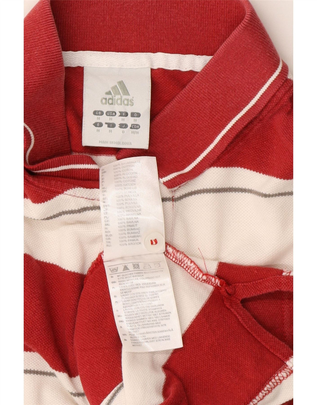 Tricou polo rugby cu mânecă scurtă pentru bărbați ADIDAS Miami Heat, cu dungi roșii medii