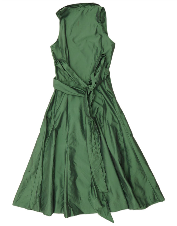 Rochie Maxi fără mâneci pentru femei Zara UK 10 Poliester verde mic