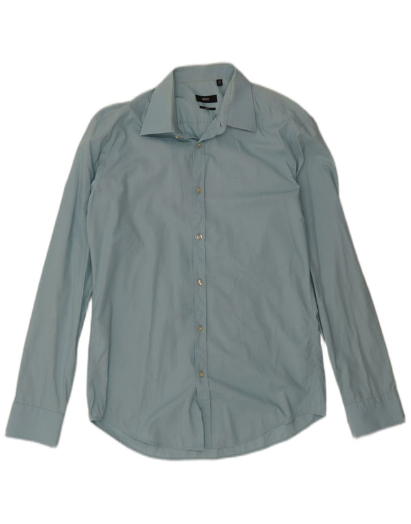 Cămașă pentru bărbați Hugo Boss Slim Fit Mărimea 39 15 1/2 Albastru mediu