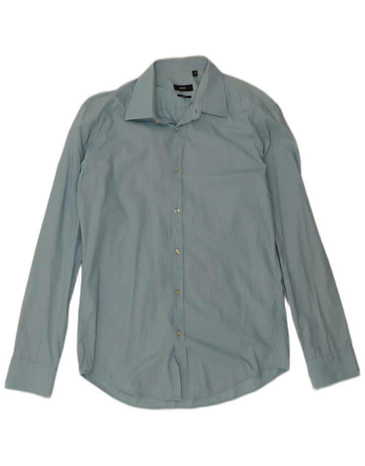 Cămașă pentru bărbați Hugo Boss Slim Fit Mărimea 39 15 1/2 Albastru mediu