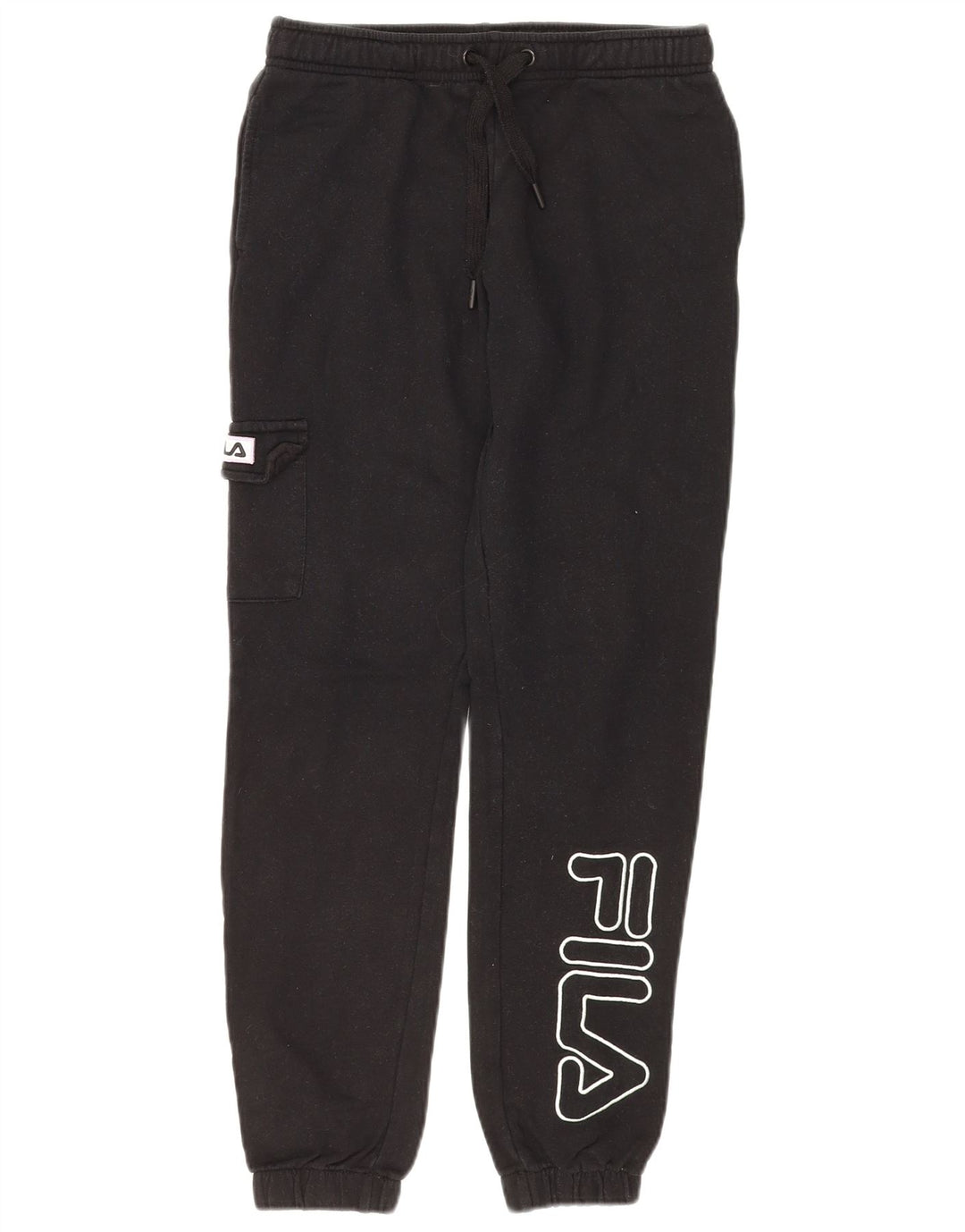 FILA Fete Graphic Cargo Trening Pantaloni Joggeri 13-14 Ani Negru