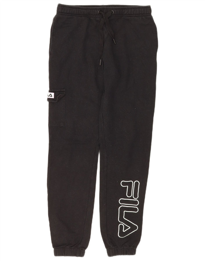FILA Fete Graphic Cargo Trening Pantaloni Joggeri 13-14 Ani Negru