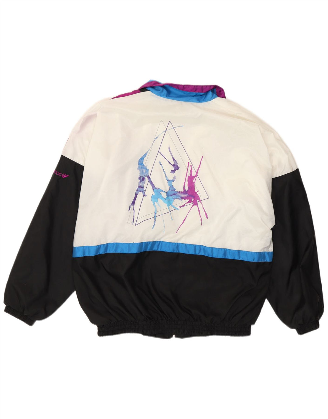 Jachetă de top pentru trening grafic Rucanor pentru bărbați UK 38/40 Medium Black Colorblock