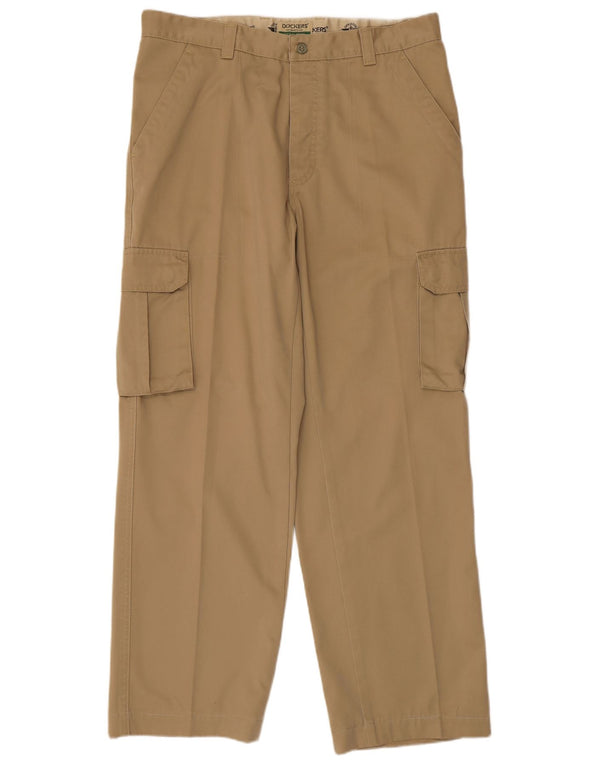 Pantaloni cargo drepti pentru bărbați Dockers Khakis W36 L29 bumbac bej