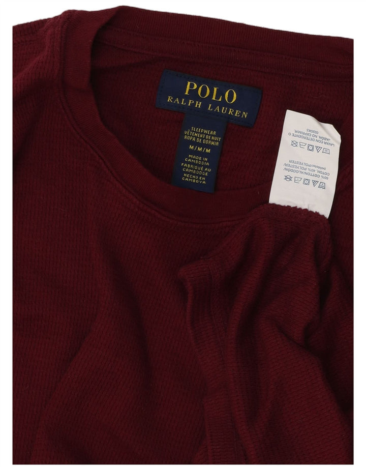POLO RALPH LAUREN Top pentru bărbați cu mânecă lungă din bumbac maro mediu