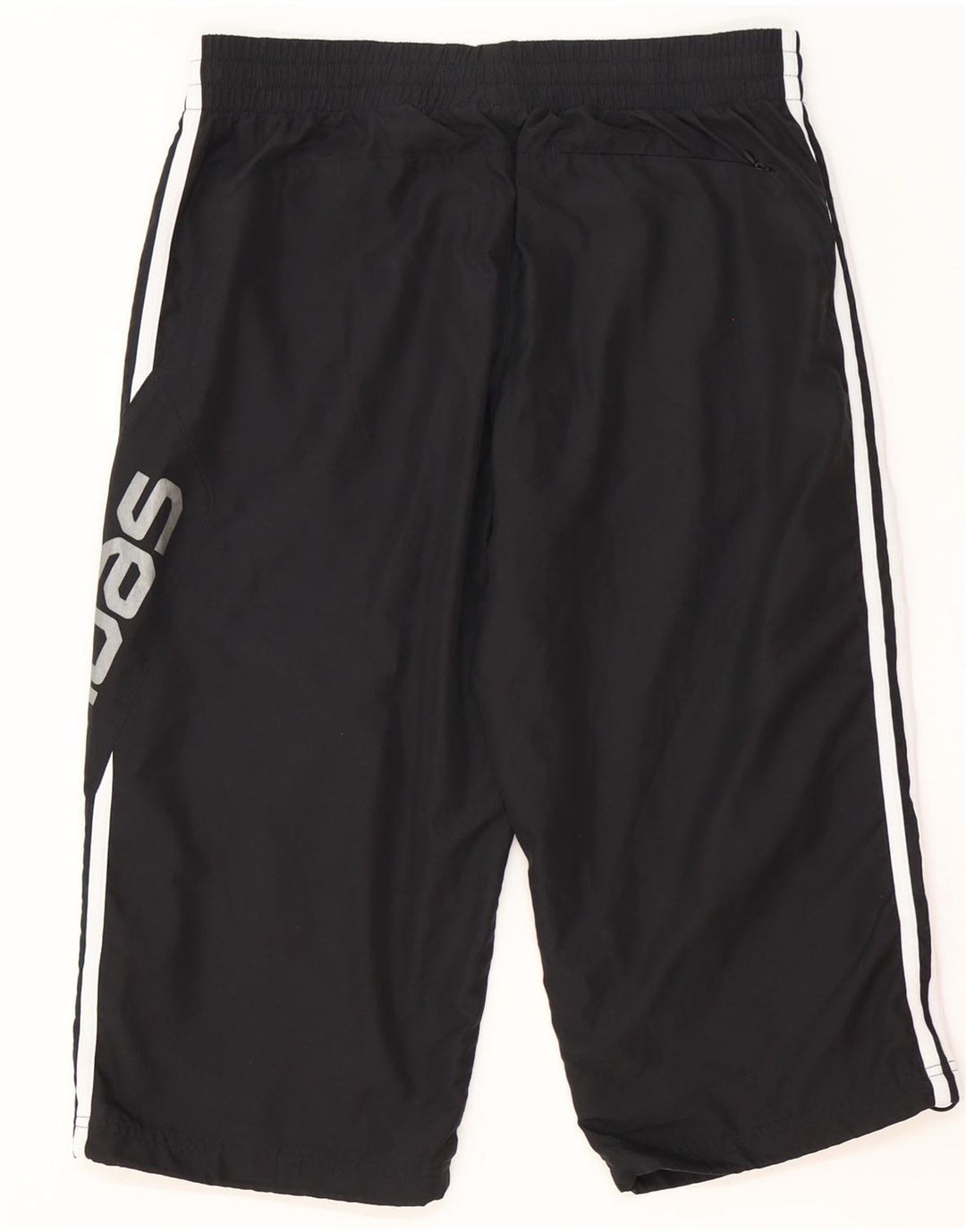 Pantaloni scurți sport pentru bărbați Adidas Graphic Bermuda, poliester mediu negru