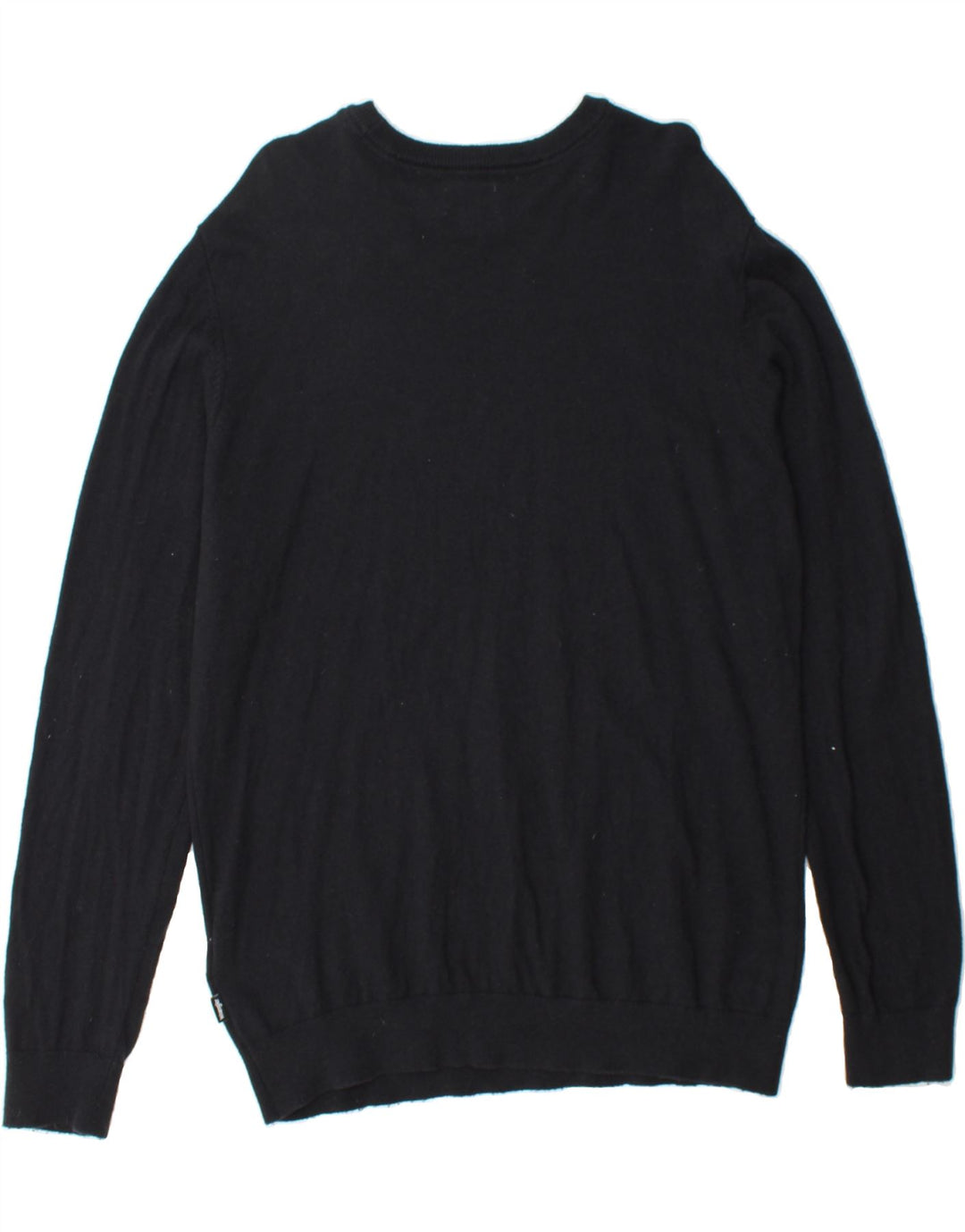 WRANGLER Mens Boat Neck Jumper Sweater Large Black Cotton Vintage Wrangler and Second-Hand Wrangler from Messina Hembry 