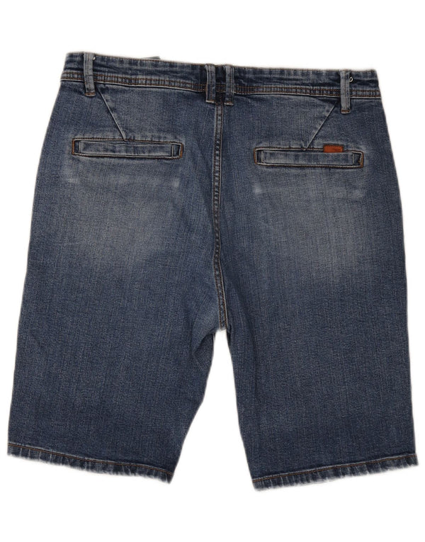Pantaloni scurți din denim pentru bărbați Zara EU 42 Large W32 Blue