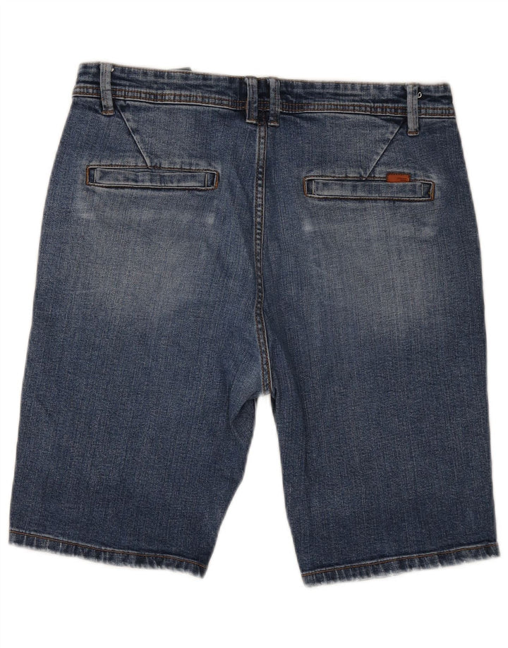 Pantaloni scurți din denim pentru bărbați Zara EU 42 Large W32 Blue