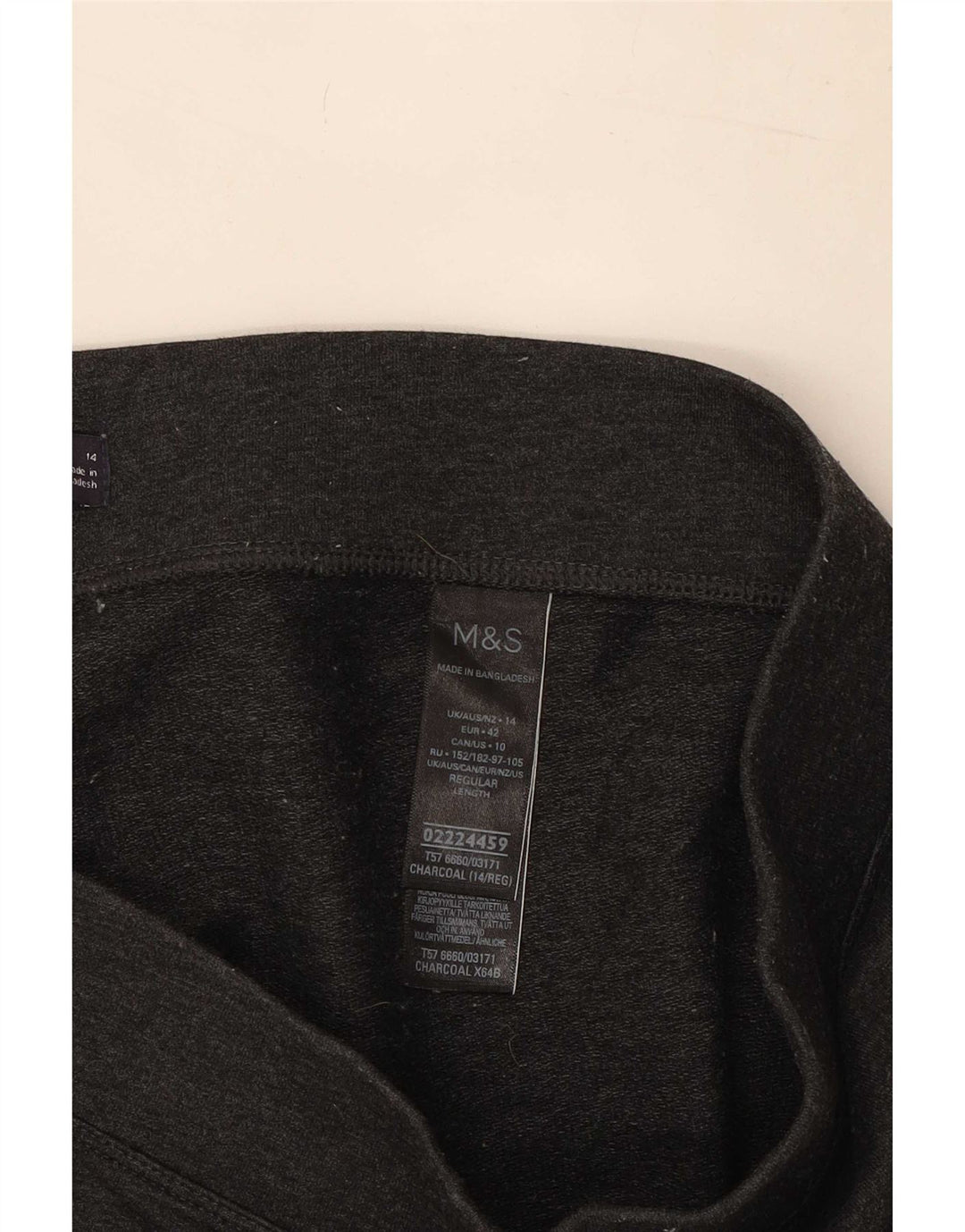 Leggings pentru femei Marks & Spencer UK 14 mare bumbac gri