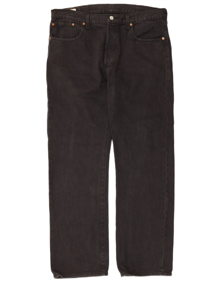 Blugi drepti pentru bărbați Levi's 501 W38 L32 bumbac negru