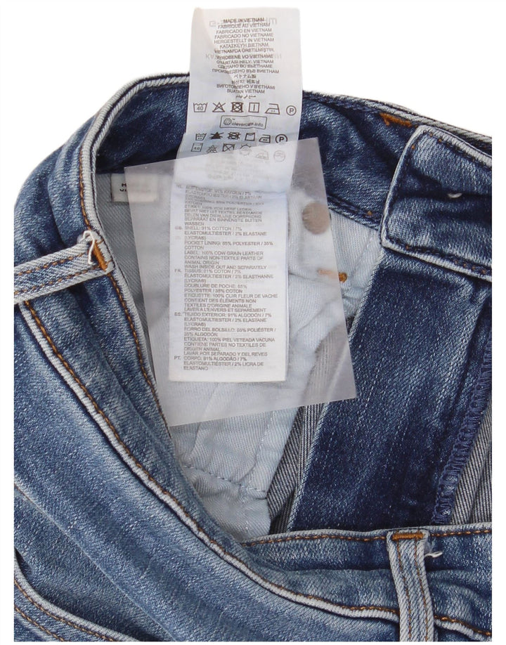 Blugi slim pentru femei G-Star Distressed W24 L30 Bumbac albastru