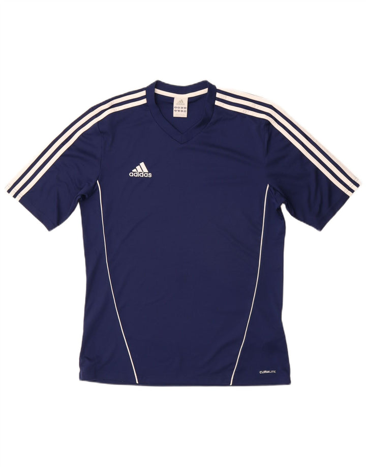 Tricou pentru bărbați ADIDAS Climalite Top Mediu Bleumarin Poliester