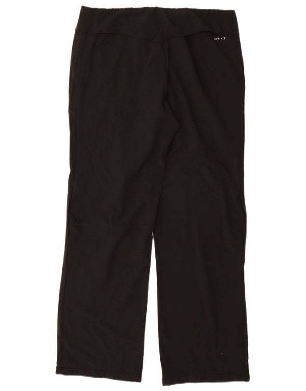 Pantaloni de trening Nike Dri Fit pentru femei UK 14 Poliester mediu negru