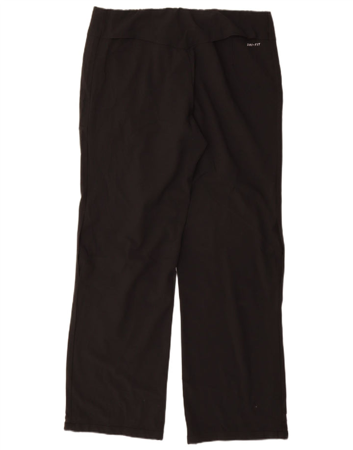Pantaloni de trening Nike Dri Fit pentru femei UK 14 Poliester mediu negru