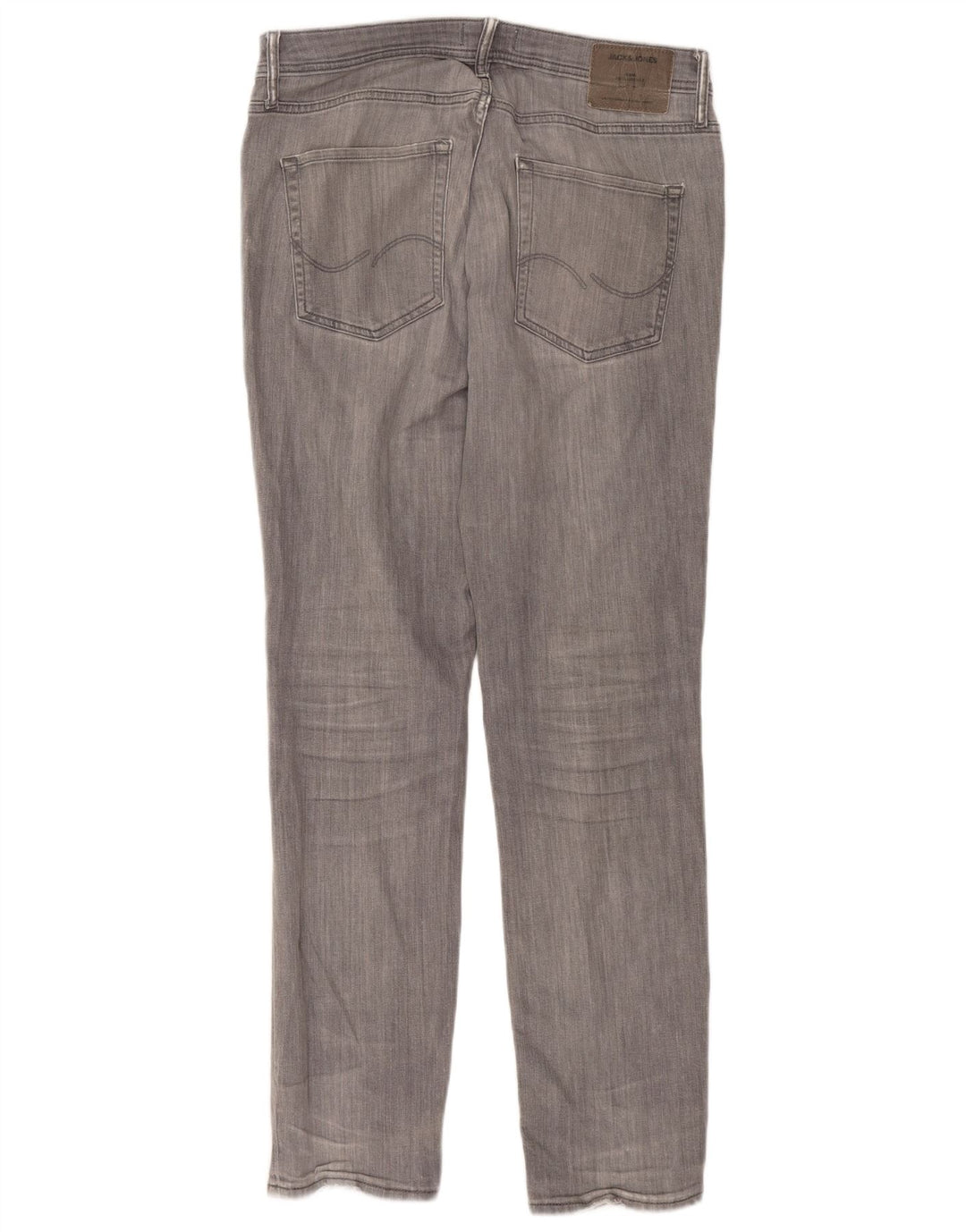 JACK & JONES Blugi pentru bărbați Tim Slim drepte W33 L34 bumbac gri