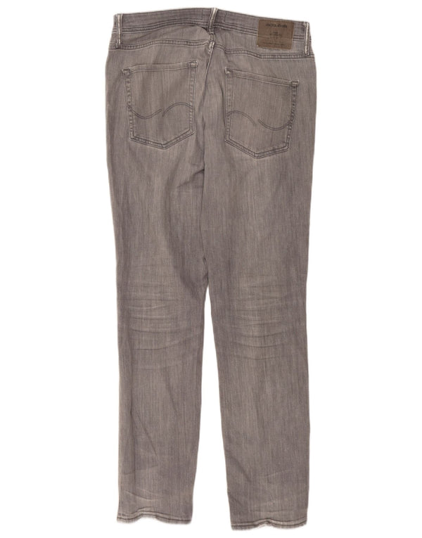 JACK & JONES Blugi pentru bărbați Tim Slim drepte W33 L34 bumbac gri