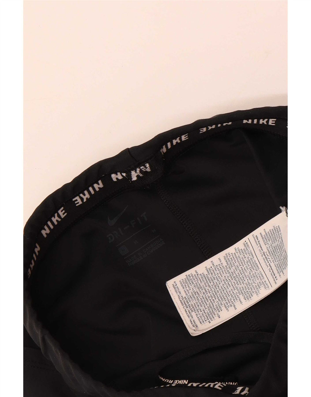 Leggings crop Nike Dri Fit pentru femei UK 12 Poliester mediu negru