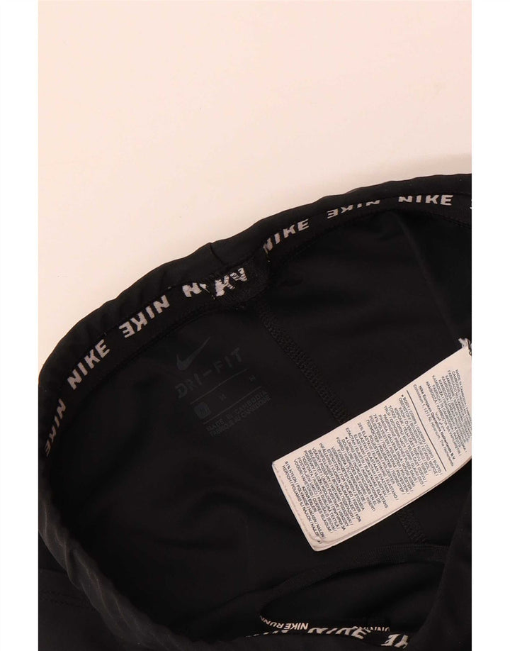 Leggings crop Nike Dri Fit pentru femei UK 12 Poliester mediu negru