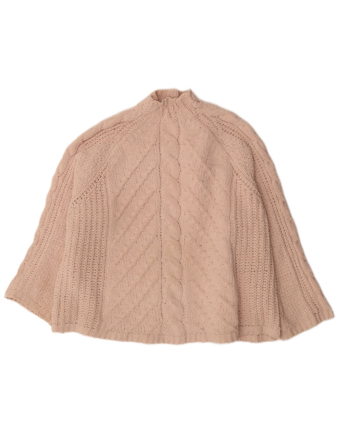 Pulover cu gât țestoasă supradimensionat pentru femei Marks & Spencer, UK 18 XL, roz