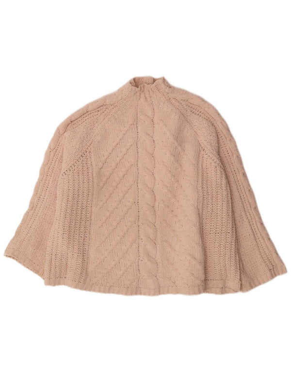 Pulover cu gât țestoasă supradimensionat pentru femei Marks & Spencer, UK 18 XL, roz