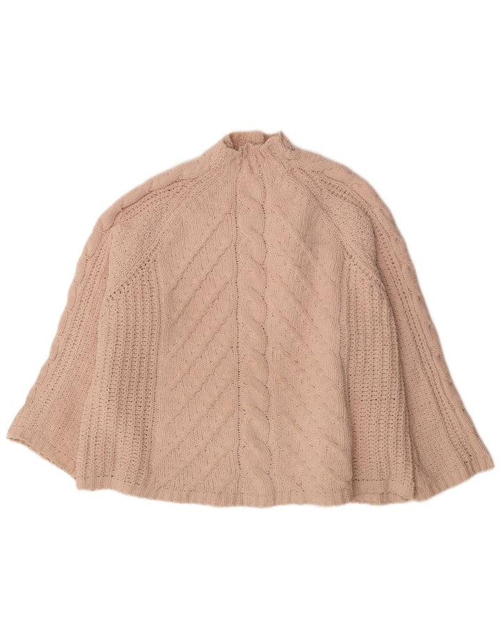 Pulover cu gât țestoasă supradimensionat pentru femei Marks & Spencer, UK 18 XL, roz