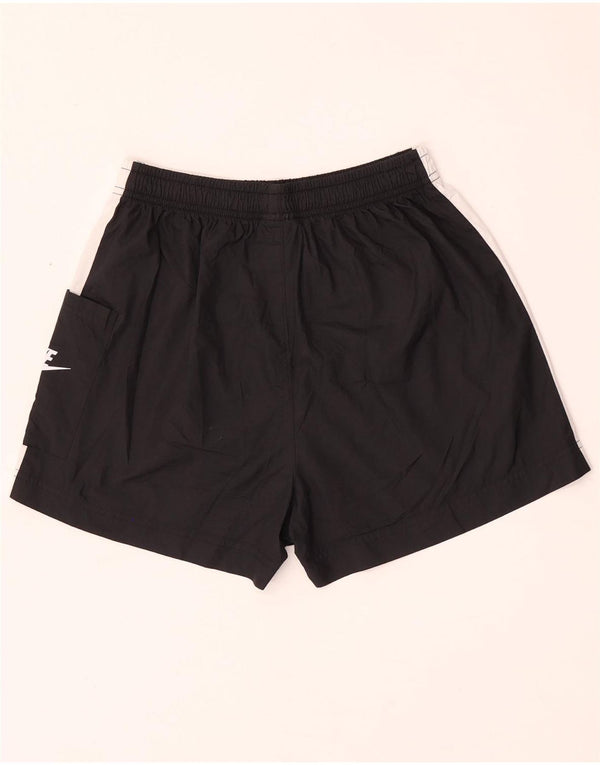 Pantaloni scurti sport Nike pentru femei UK 14 Medium Black Colorblock Poliester