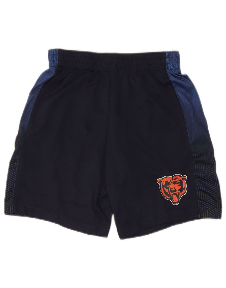 Pantaloni scurți sport NFL pentru băieți 7-8 ani, medii, bleumarin, poliester color bloc