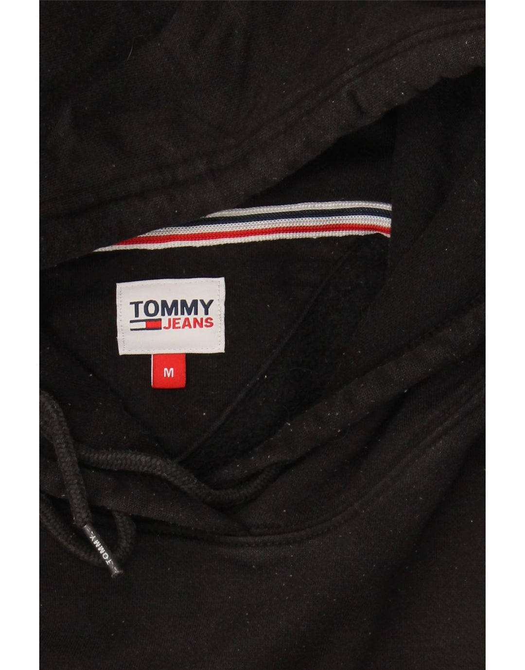 TOMMY HILFIGER Pulover pentru femeie cu hanocă UK 14 Medium Black