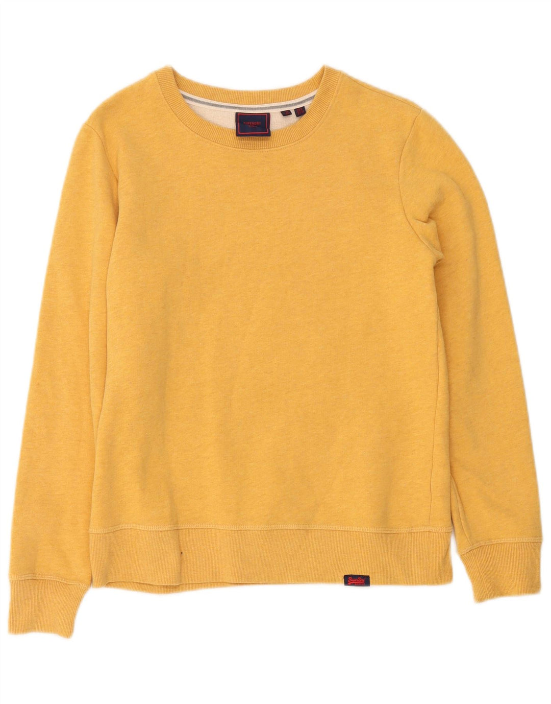 Pulover supradimensionat pentru femei Superdry UK 8 Bumbac galben mic