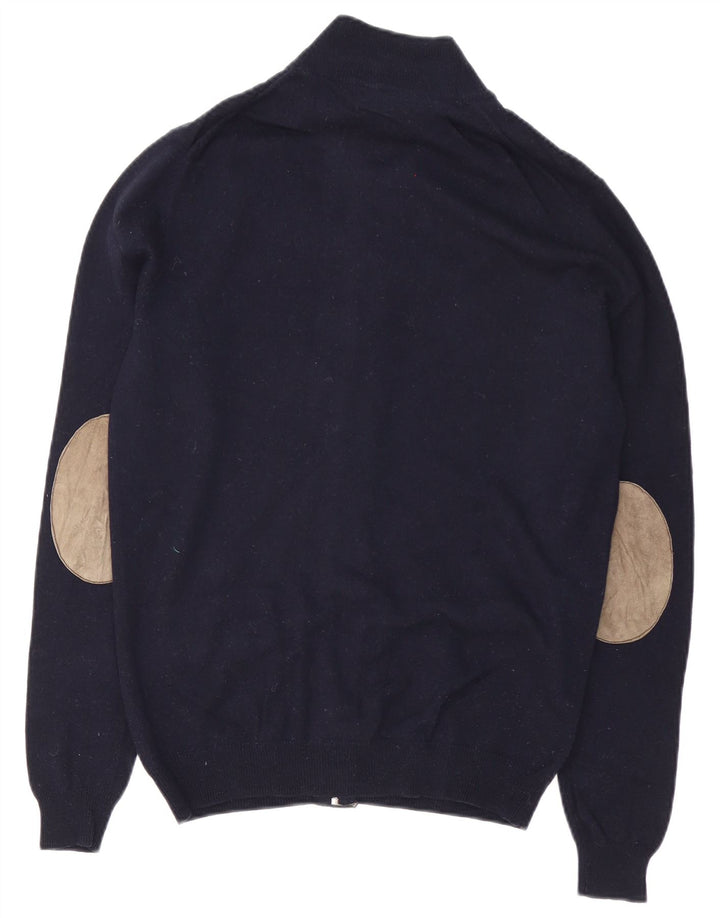 Pulover cardigan Massimo Dutti pentru bărbați, bleumarin mediu