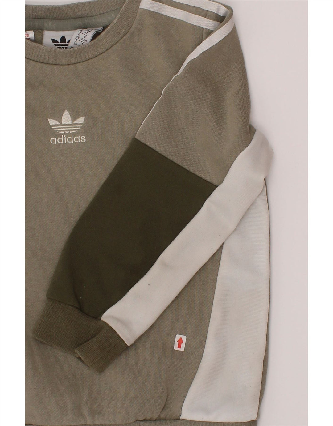 Pulover pentru băieți Adidas 2-3 ani, gri, color block