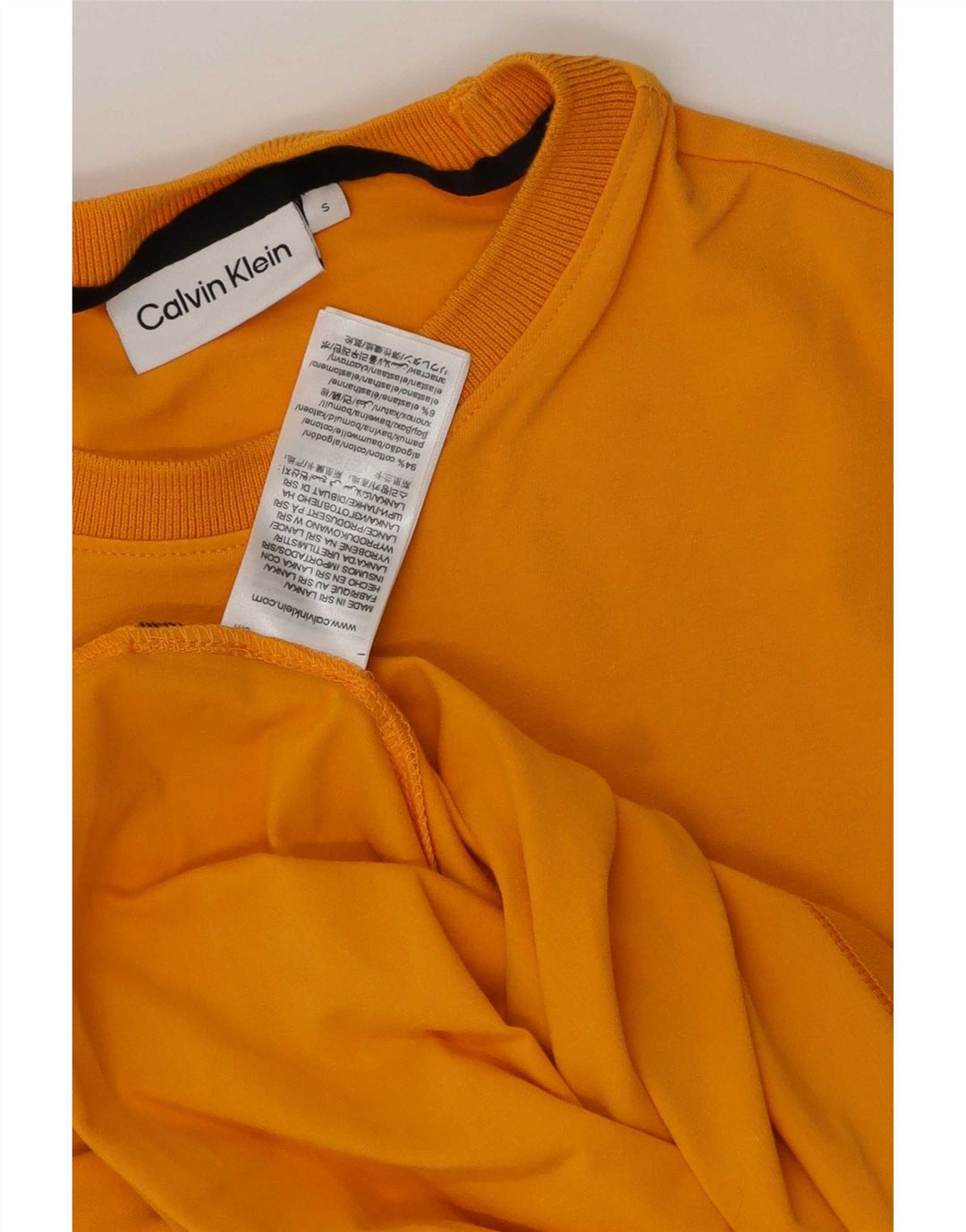 Tricou Calvin Klein pentru bărbați Top mic din bumbac portocaliu