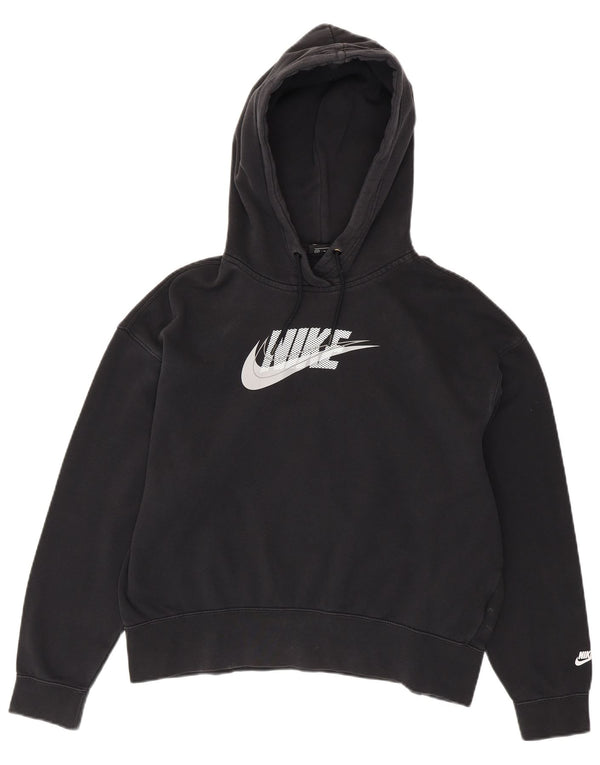 Pulover NIKE Graphic pentru bărbați, bumbac mediu negru